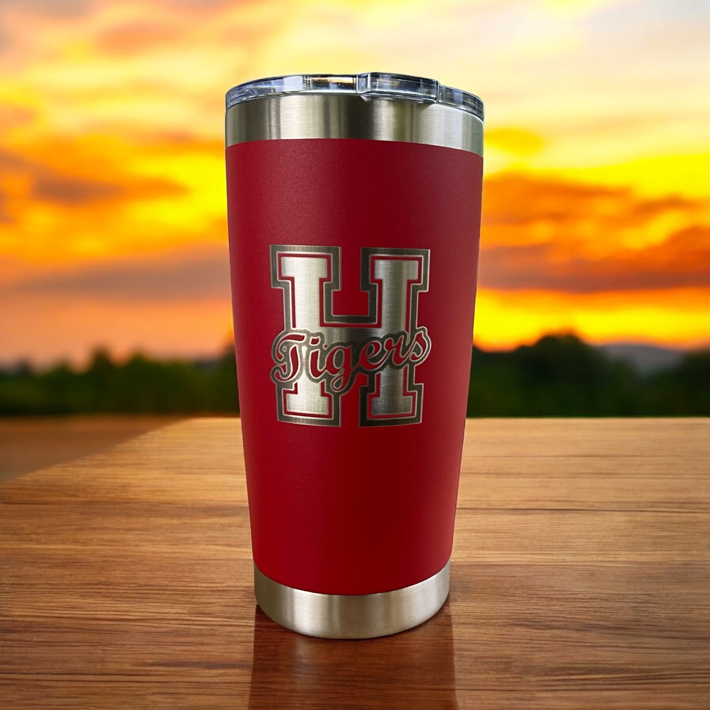 20oz Red Tumbler - Hollis Tigers