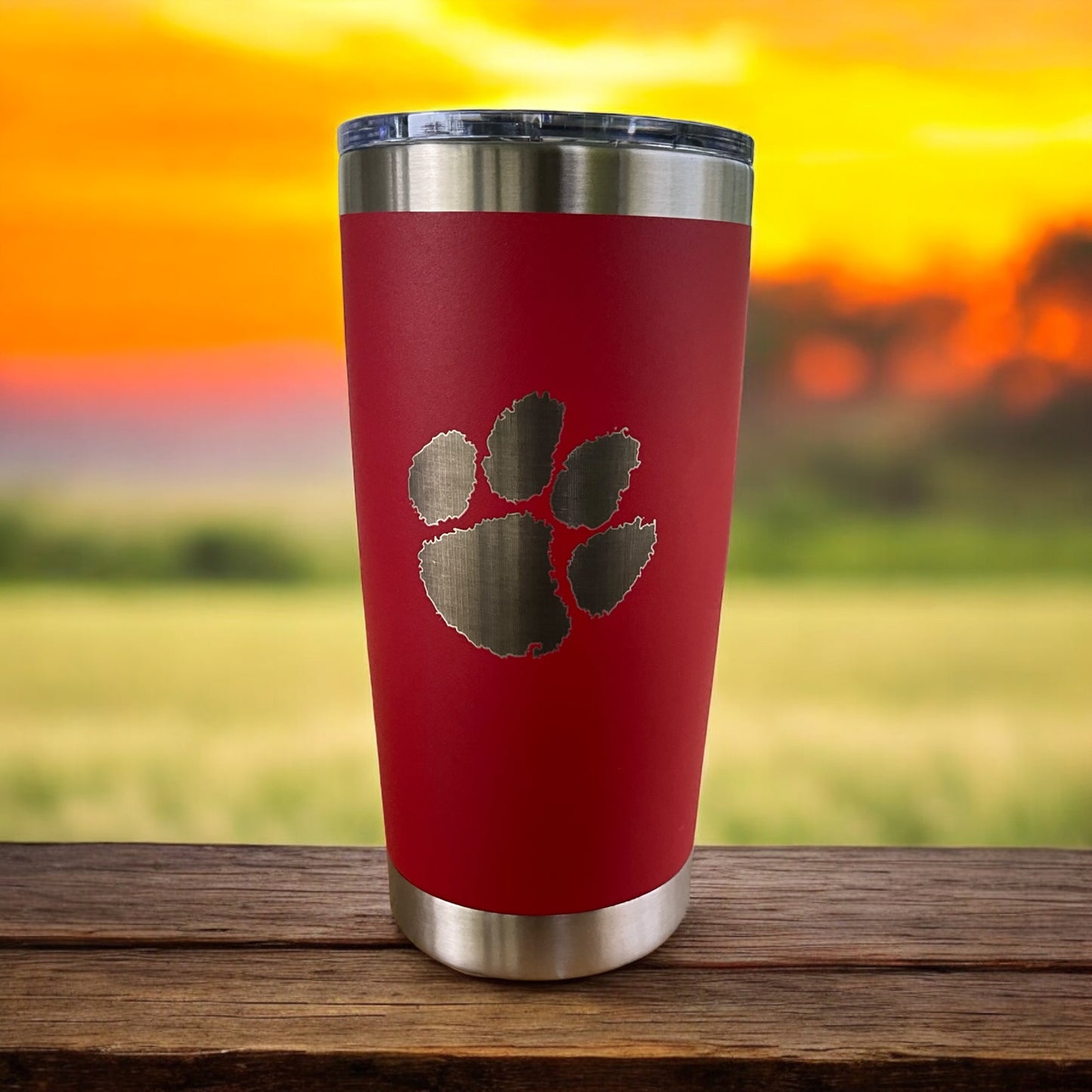 20oz Red Tumbler - Hollis Tigers